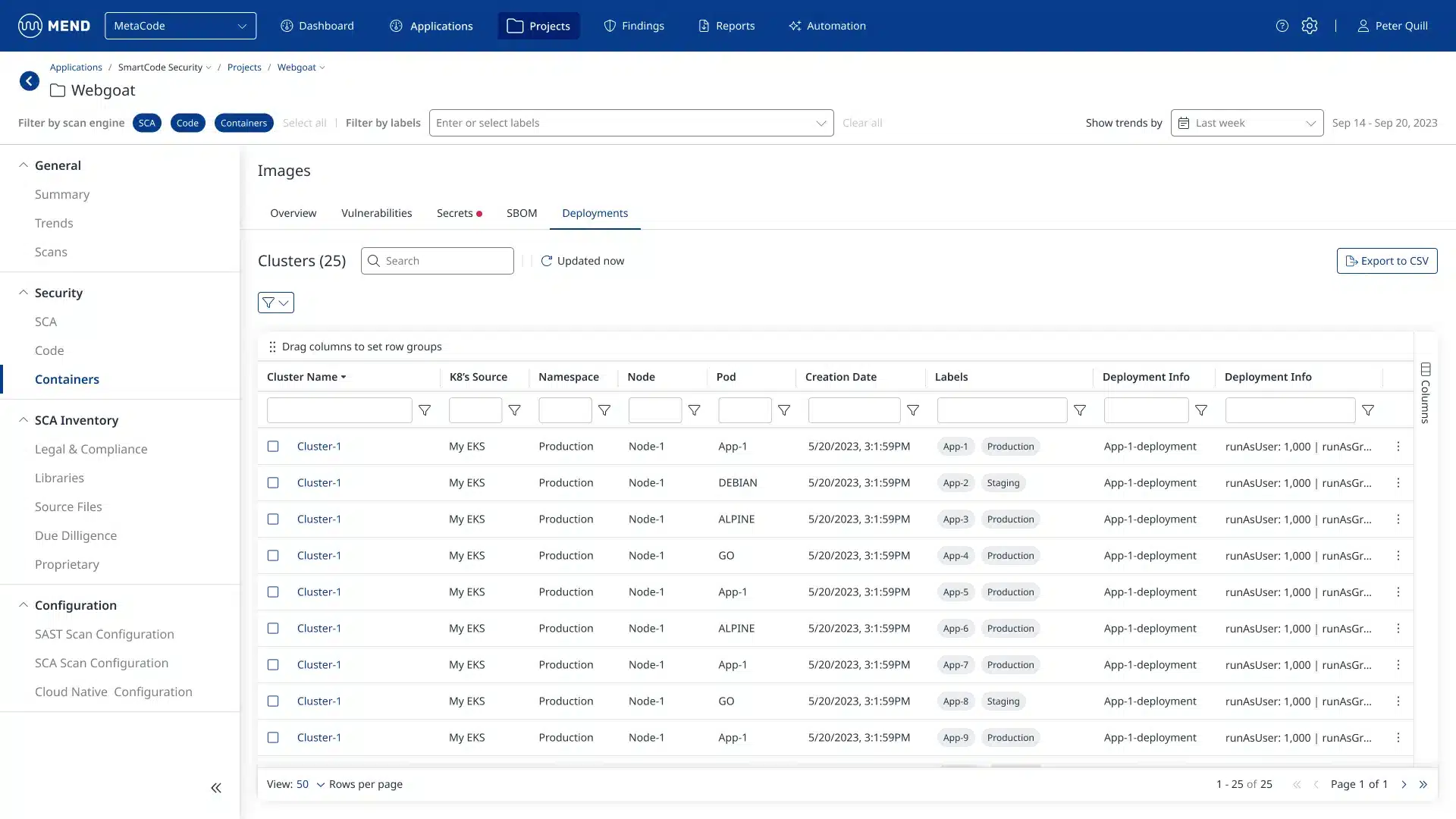 Mend Container Customers - Kubernetes image.png