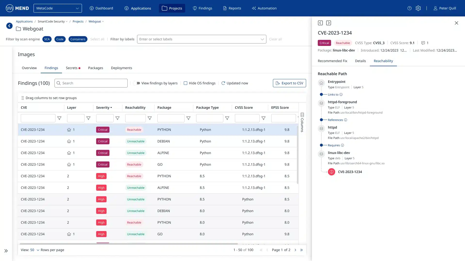 Mend Container Customers - Reachability.png