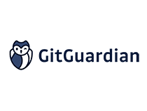 Partners - gitguardian logotype horizontal white background