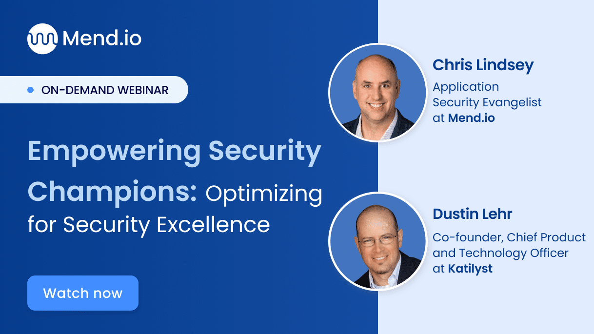 Webinar: Empowering Security Champions: Optimizing for Security Excellence -