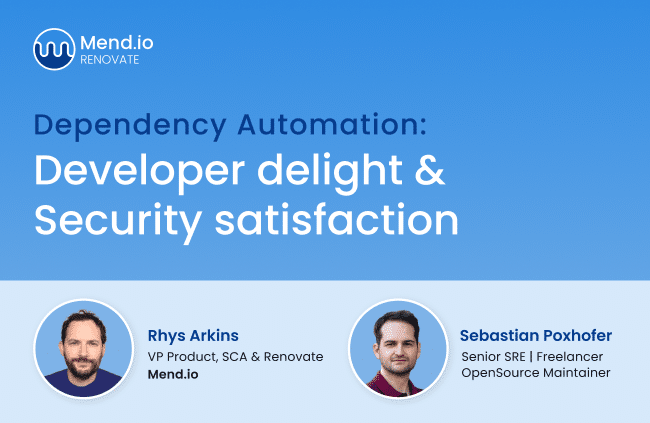Shrinking Security Debt with Dependency Management - Webinar image Dependency automation