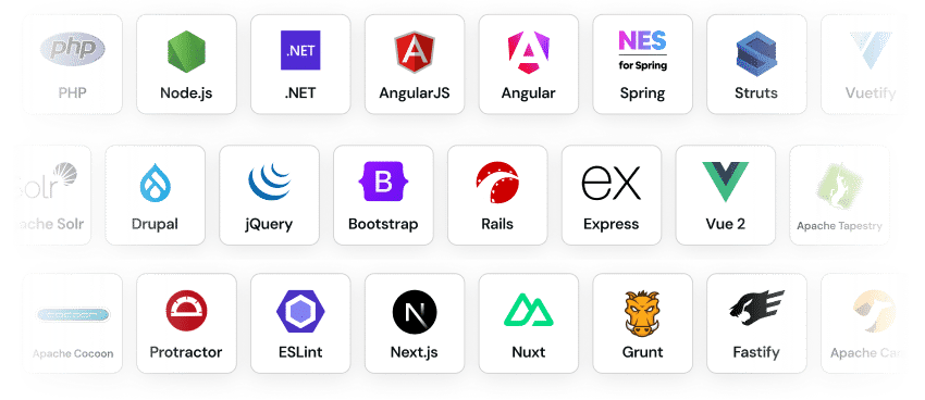 EOL Support - hero devs supported technologies