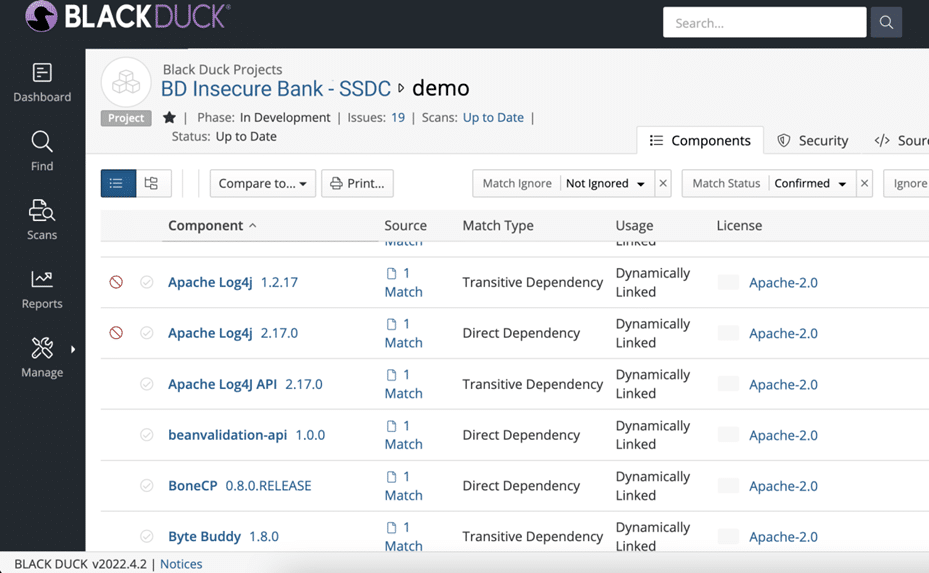Top 7 SAST tools for DevSecOps Teams in 2025 - blackduck ui