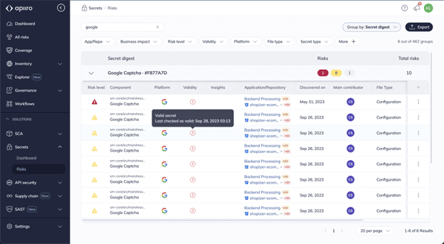 Top 10 Black Duck Alternatives in 2026 - apiiro ui