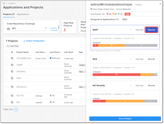 Top 10 Black Duck Alternatives in 2026 - checkmarx ui