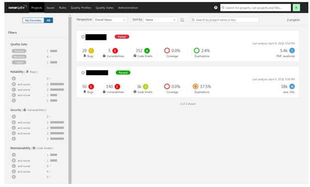 Top 7 Veracode Competitors in 2026 - sonarqube ui
