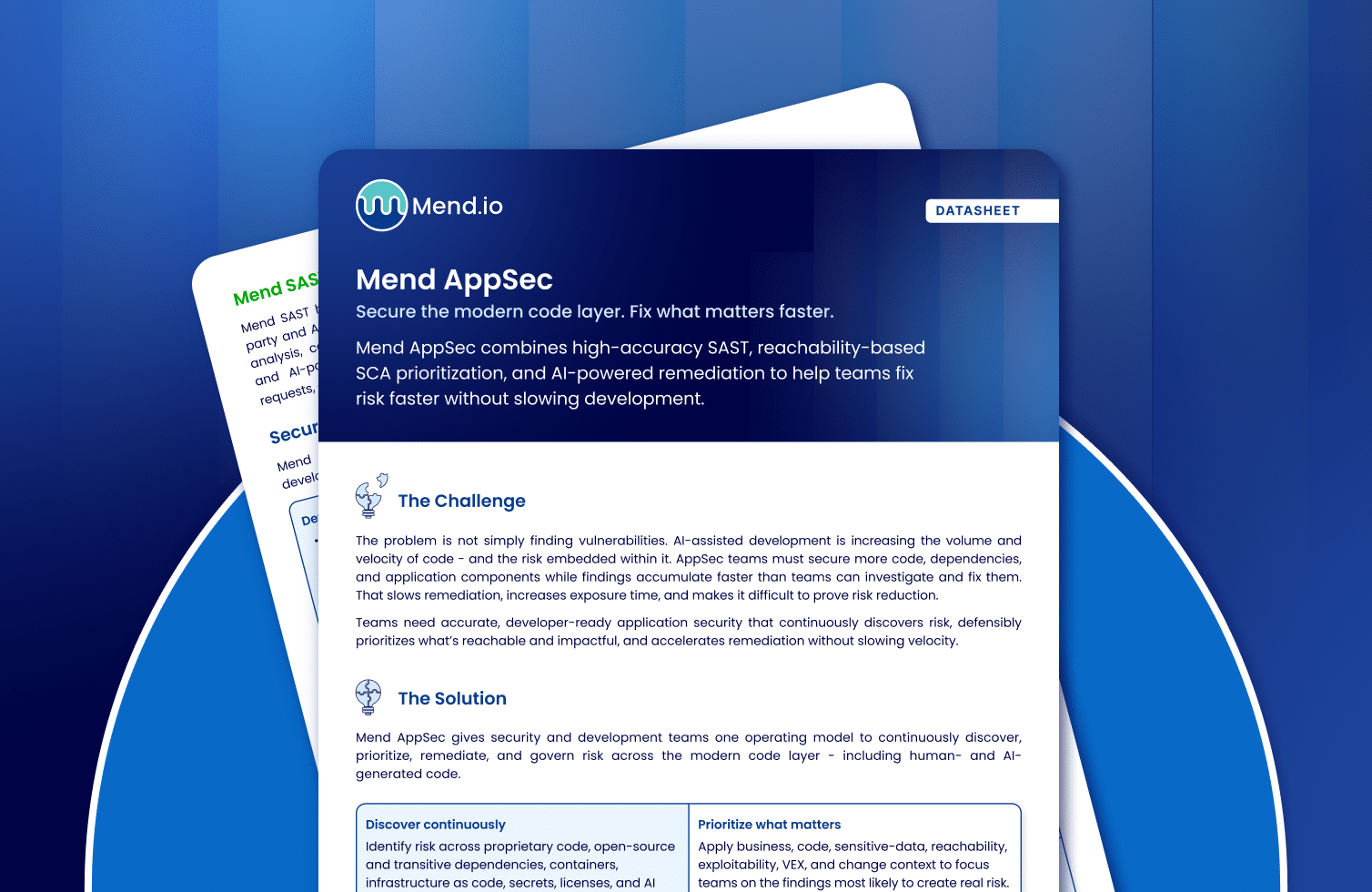 Platform - Mend AppSec version - Data Sheet Banner Mend AppSec 2026