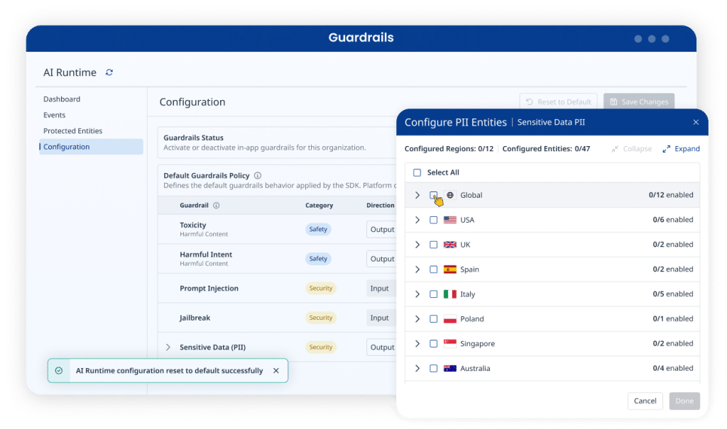 Move faster than AI-driven risk: Inside Mend.io's latest AI application security update - Guardrails Solution Page Hero