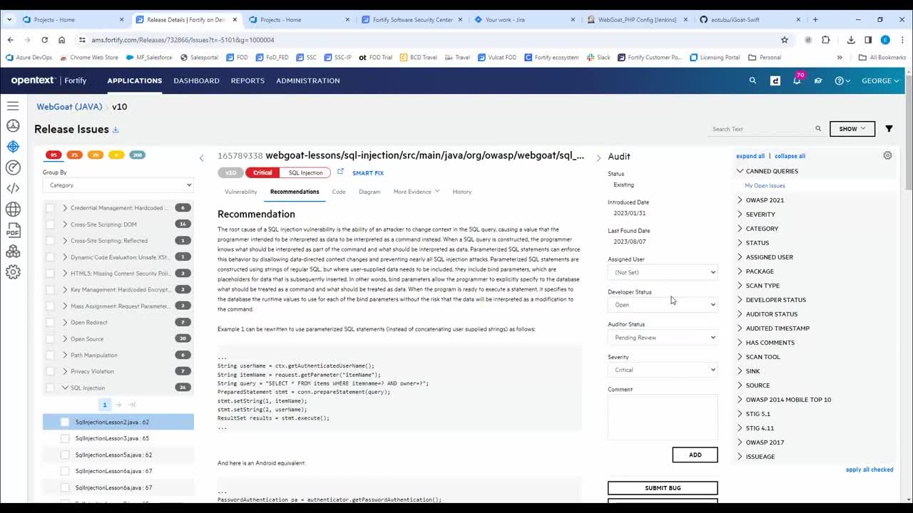 OpenText Fortify static application security testing